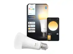 MediaMarkt Philips Hue Led A67 Bulb Warm Tot Koelwit Licht E27 Fitting Slimme Ledlamp Wit aanbieding