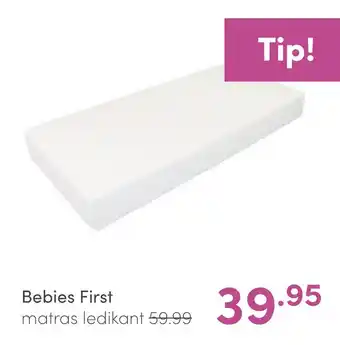 Baby & Tiener Bebies First matras ledikant aanbieding