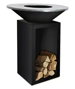 Bol.com OFYR Classic Storage Black 100 - Ø100 cm - Zwart gecoat staal aanbieding