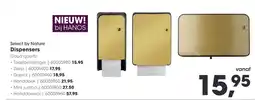HANOS Select by Nature Dispensers aanbieding