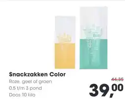 HANOS Snackzakken Color aanbieding