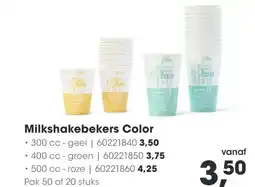 HANOS Milkshakebekers Color aanbieding