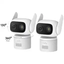 MediaMarkt Eufy Wired Cam C31 2-cam Pack Wit Slimme Binnen- / Buitencamera aanbieding