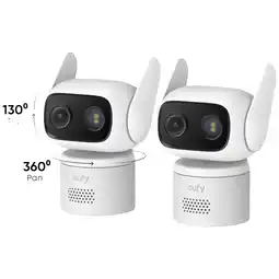 MediaMarkt Eufy Wired Cam C31 2-cam Pack Wit Slimme Binnen- / Buitencamera aanbieding