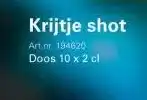 Sligro Krijtje shot aanbieding