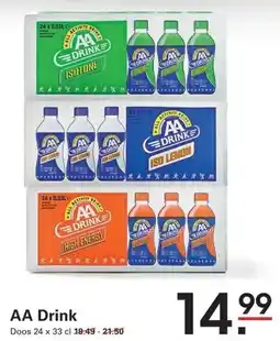 Sligro AA Drink Zero hersluitbaar flesje aanbieding