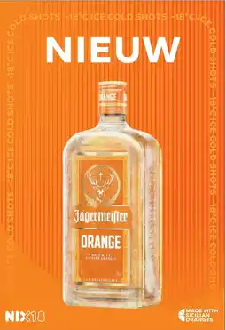 Sligro Jägermeister ORANGE aanbieding