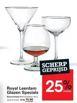 Sligro Royal Leerdam Glazen Specials aanbieding