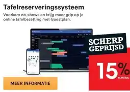 Sligro Tafelreserveringssysteem aanbieding