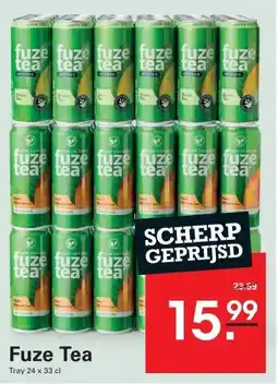 Sligro Fuze Tea Black ice tea peach hibiscus aanbieding