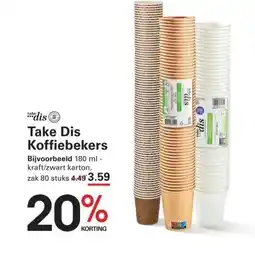 Sligro Take Dis Koffiebekers aanbieding