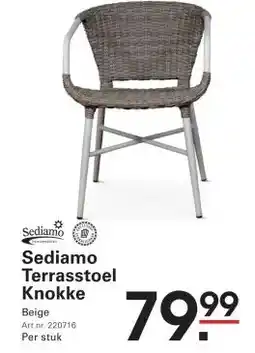 Sligro Sediamo Terrasstoel Knokke aanbieding