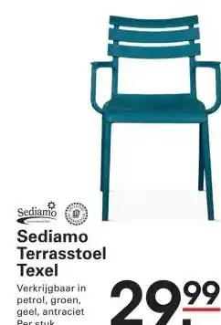 Sligro Sediamo Terrasstoel Texel aanbieding