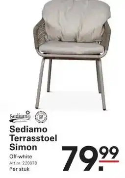 Sligro Sediamo Terrasstoel Simon aanbieding