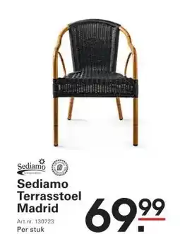 Sligro Sediamo Terrasstoel Madrid aanbieding
