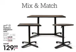 Sligro Sediamo Inklapbare tafel aanbieding