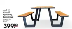 Sligro Sediamo Aluminium picknicktafel Middelkerke aanbieding