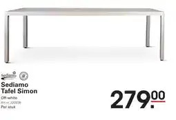 Sligro Sediamo Tafel Simon aanbieding