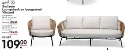 Sligro Sediamo Loungebank en loungestoel Vlieland aanbieding
