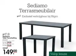 Sligro Sediamo Tafel Terschelling aanbieding
