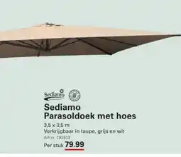 Sligro Sediamo Parasoldoek met hoes aanbieding
