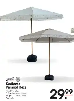 Sligro Sediamo Parasol Ibiza aanbieding