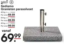 Sligro Sediamo Granieten parasolvoet aanbieding