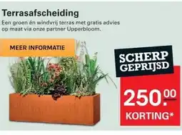 Sligro Terrasafscheiding aanbieding