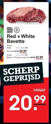 Sligro Red + White Bavette aanbieding