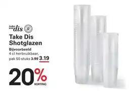 Sligro Take Dis Shotglazen aanbieding