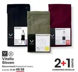 Sligro Vitello Sloof extra breed 75 x 120 cm met zak zwart aanbieding