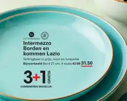 Sligro Intermezzo Borden en kommen Lazio aanbieding