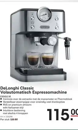 Sligro DeLonghi Classic Volautomatisch Espressomachine aanbieding