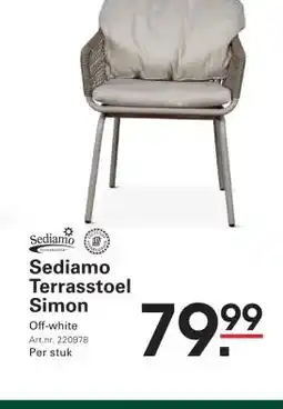 Sligro Sediamo Terrasstoel Simon aanbieding