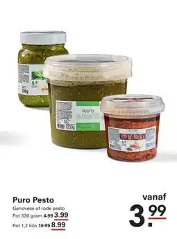 Sligro Puro Rode pesto met zongedroogde tomaat aanbieding