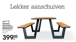 Sligro Sediamo Aluminium picknicktafel Middelkerke aanbieding