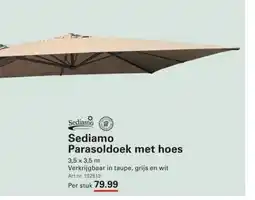 Sligro Sediamo Parasoldoek met hoes aanbieding
