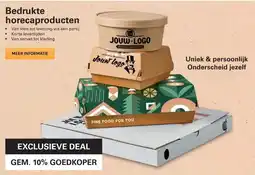 Sligro Bedrukte horecaproducten aanbieding