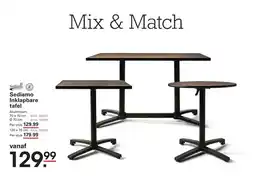 Sligro Sediamo Inklapbare tafel aanbieding