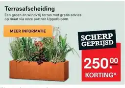 Sligro Terrasafscheiding aanbieding