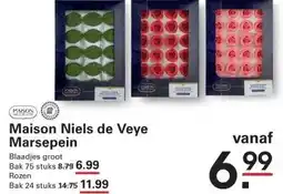 Sligro Maison Niels de Veye Marsepein rozen rood aanbieding