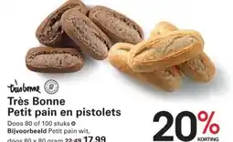 Sligro Très Bonne Petit pain en pistolets aanbieding