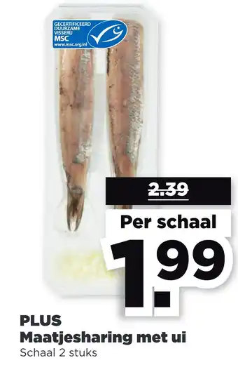 PLUS PLUS Maatjesharing met ui aanbieding