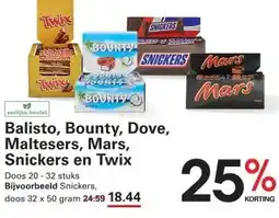 Sligro Mars Melk chocolade karamel repen singles aanbieding