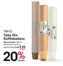 Sligro Take Dis Deksel t.b.v. koffiebeker 225ml plastic zwart aanbieding