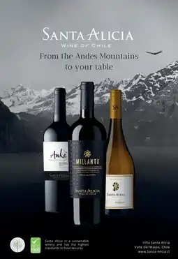 Sligro SANTA ALICIA WINE OF CHILE aanbieding