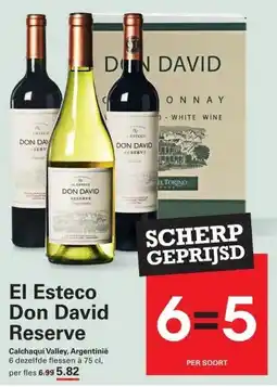 Sligro El Esteco Don David Cabernet Sauvignon Reserve aanbieding