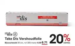 Sligro Take Dis Zelfklevende vershoudfolie 0.30 x 300 m 8 my aanbieding