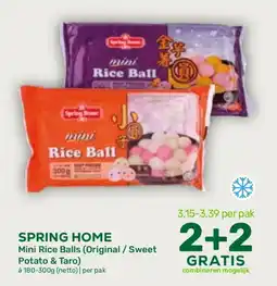 Amazing Oriëntal SPRING HOME Mini Rice Balls (Original /Sweet Potato & Taro) aanbieding