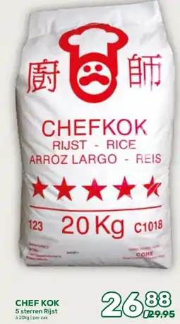 Amazing Oriëntal Chef Kok 5 sterren Rijst aanbieding